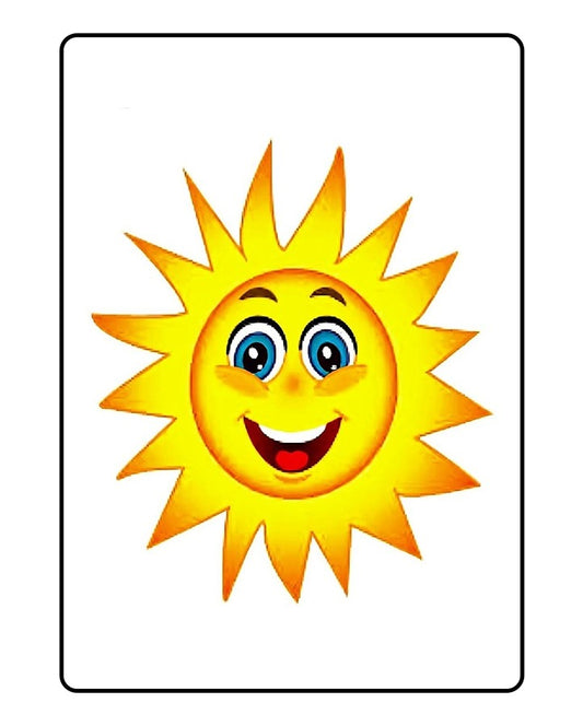 Smiling Sun Temporary Tattoo