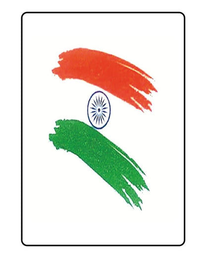 Indian Flag Temporary Tattoo