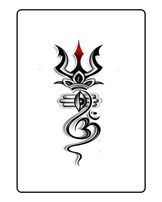 Shiva Trishul Temporary Tattoo