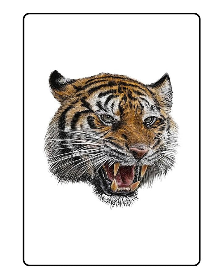 Roaring Tiger Temporary Tattoo