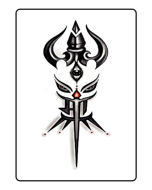 Durga Trishul Temporary Tattoo