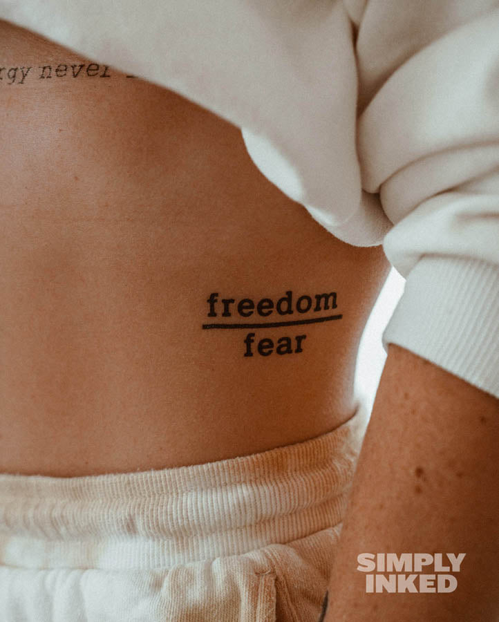 Arabic word for Freedom, first tattoo. Done by Wild Honey Tattoo, Kingaroy  - Australia : r/tattoo