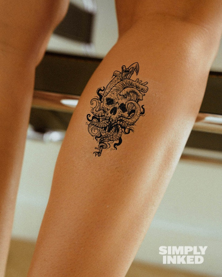 490+ Drawing Of Simple Skull Tattoo Designs Stock Illustrations,  Royalty-Free Vector Graphics & Clip Art - iStock