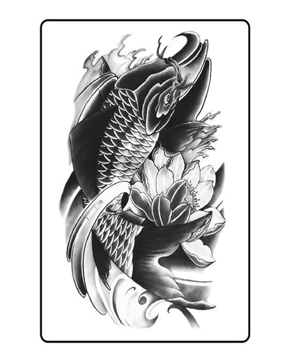 Koi Fish Semi Permanent Tattoo