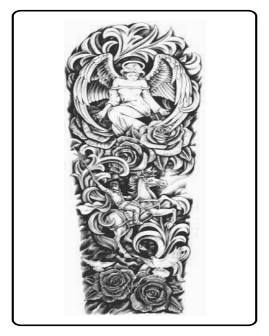 Angels World Full Sleeve Semi Permanent Tattoos