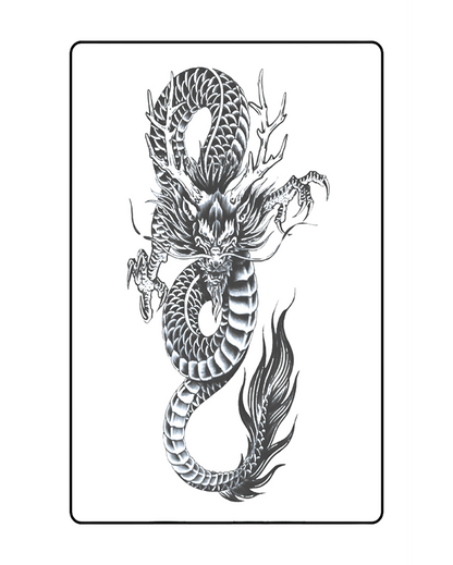 Chinese Dragon Semi Permanent Tattoo