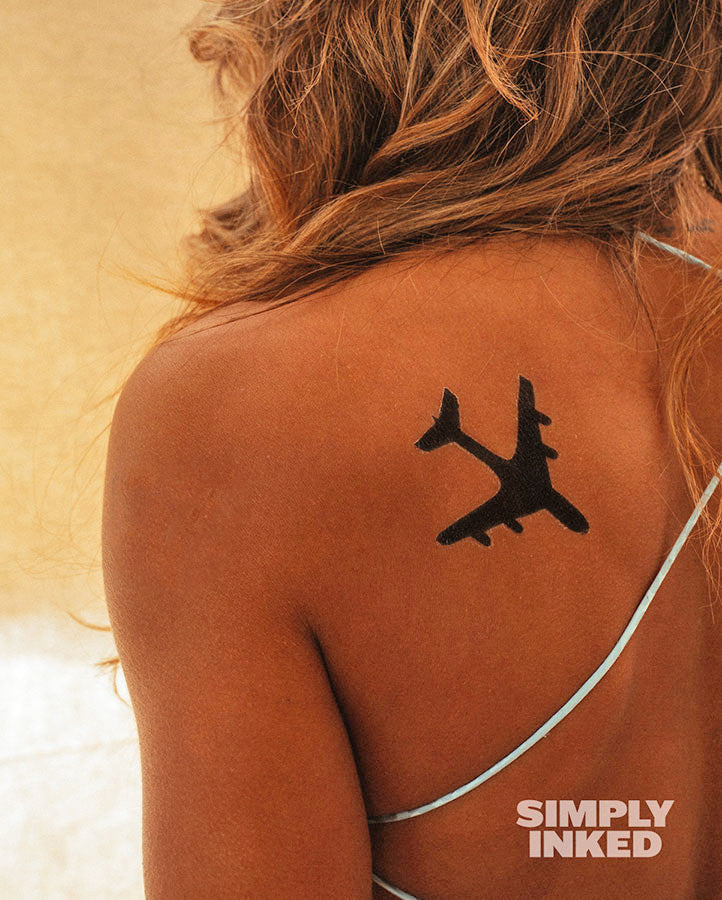 Entry #12 by winencarnado for Airplane Tattoo Design | Freelancer