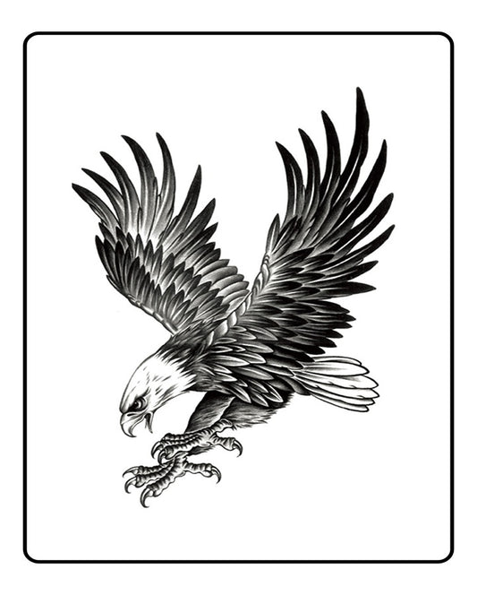 Hunting Eagle Semi-Permanent Tattoo