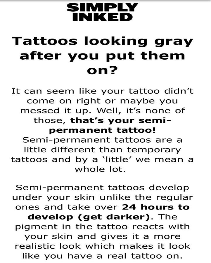 Daily Motivation Semi Permanent Tattoo Bundle