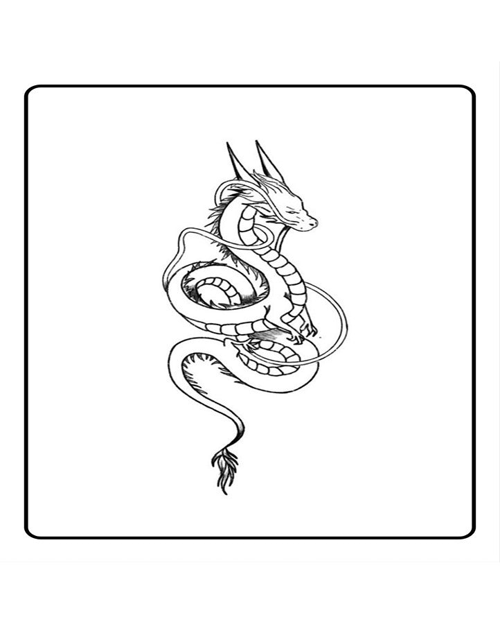 Mini Dragon Temporary Tattoo