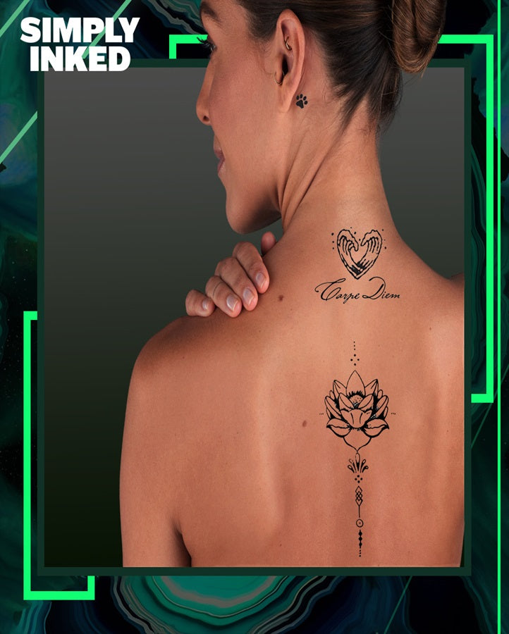 Lotus Flower Temporary Tattoo