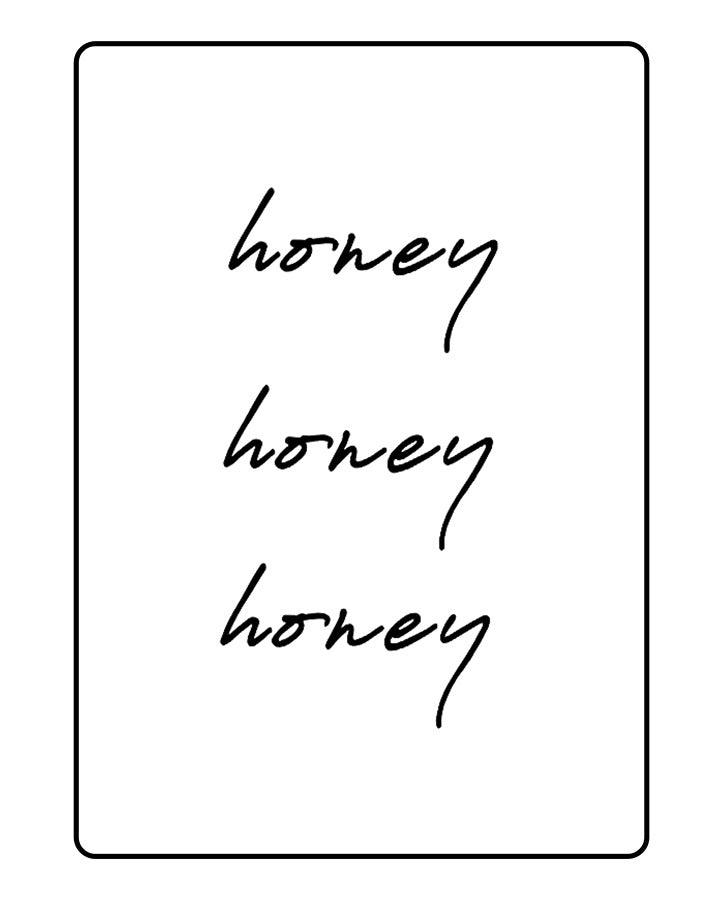 "Honey" Temporary Tattoo