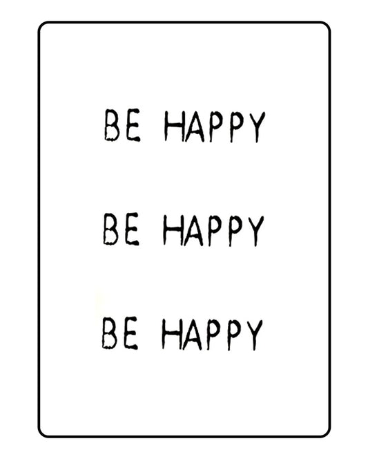 Be Happy Temporary Tattoo