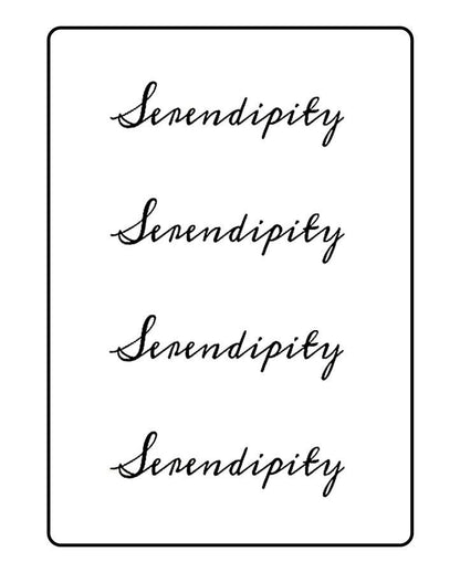 Serendipity Temporary Tattoo