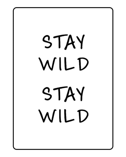 "Stay Wild" Temporary Tattoo