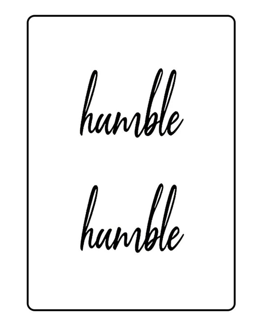 NEW "Humble" Temporary Tattoo