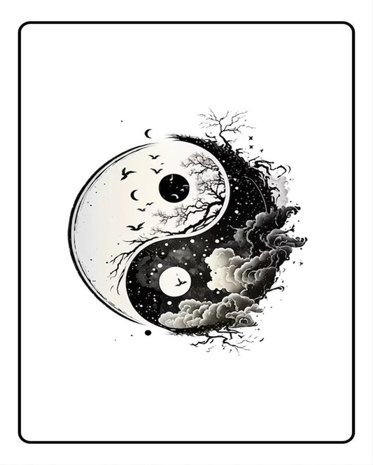 Yin & Yang Temporary Tattoo