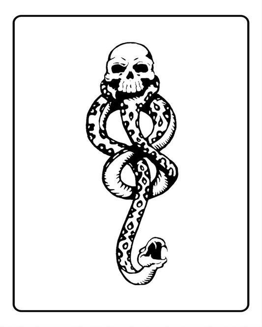 Death Eater Temporary Tattoo