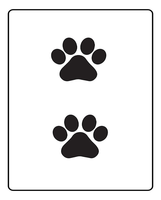 Paw Prints Temporary Tattoo