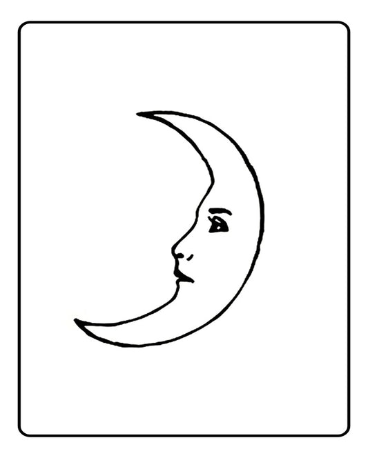 Half Moon Temporary Tattoo