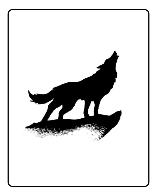 Howling Wolf Temporary Tattoo