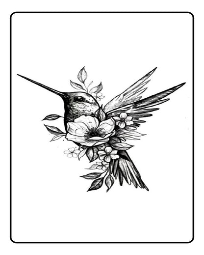 New Hummingbird Temporary Tattoo