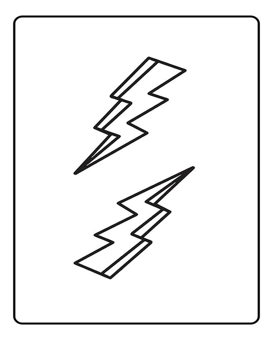 Lightning Bolt Temporary Tattoo