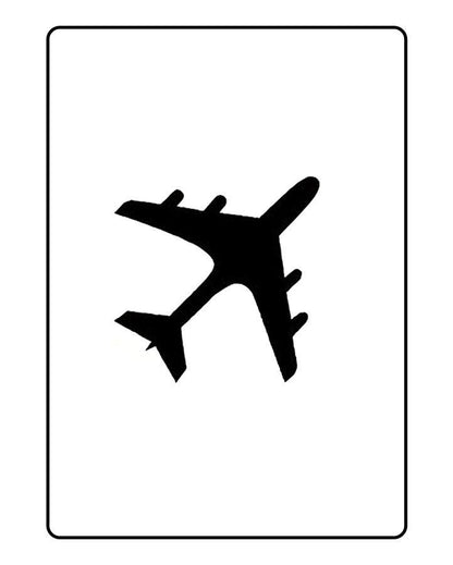 Airplane Temporary Tattoo