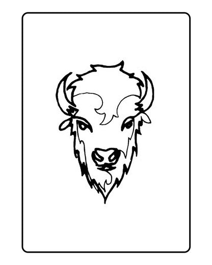 Buffalo Temporary Tattoo