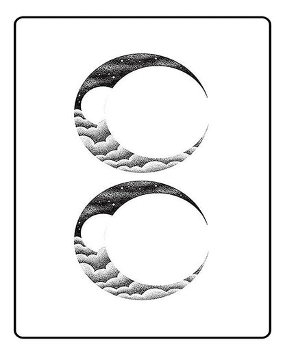 Dreamy Moon Temporary Tattoo