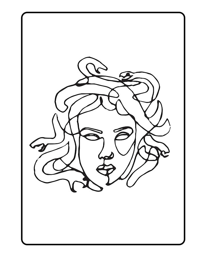 Medusa Temporary Tattoo