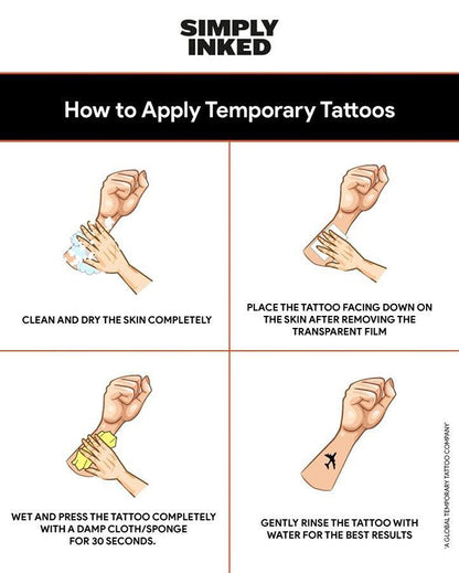 Two Faced Temporary Tattoo