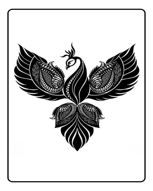 Phoenix Temporary Tattoo