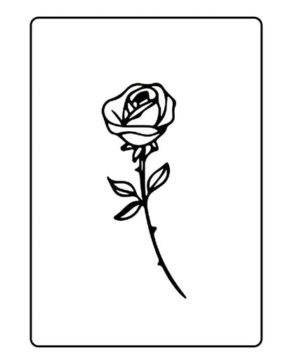 Rose Temporary Tattoo