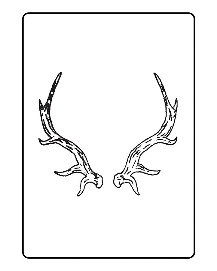 Antlers Temporary Tattoo