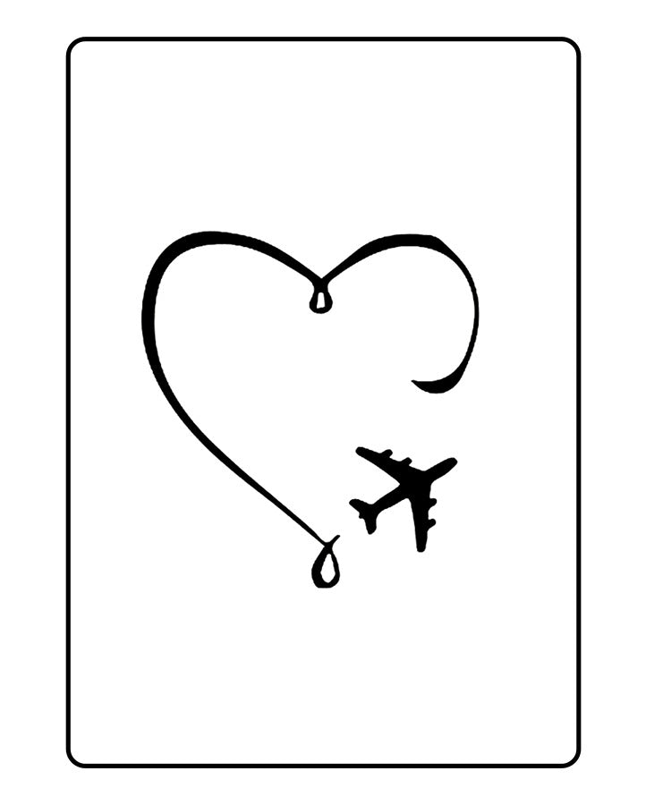 Love of Traveling Temporary Tattoo