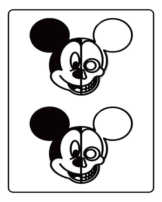 Scary Mickey Temporary Tattoo