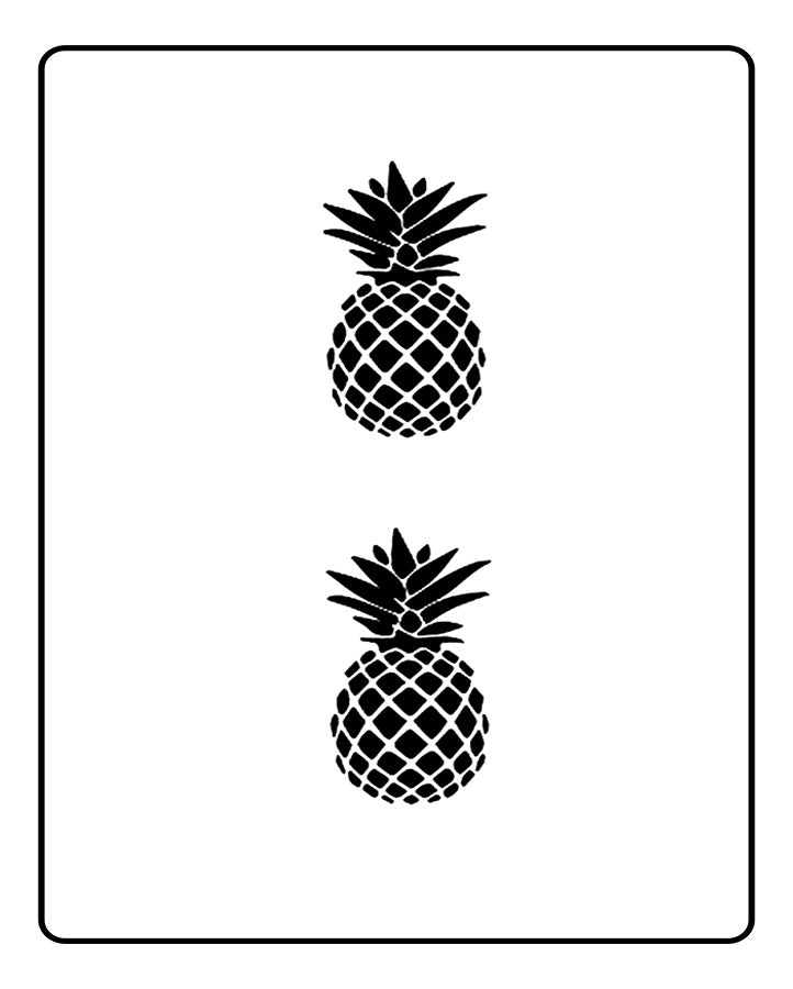Pineapple Temporary Tattoo