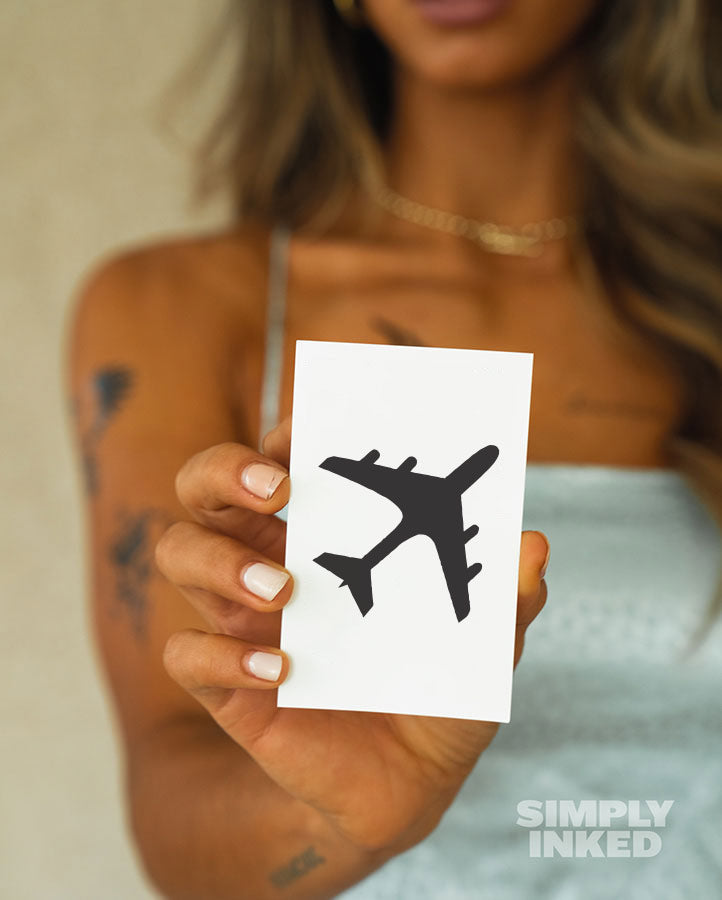 Hand-Poked Paper Plane Finger Tattoo | Cute finger tattoos, Paper airplane  tattoos, Mustache tattoo on finger