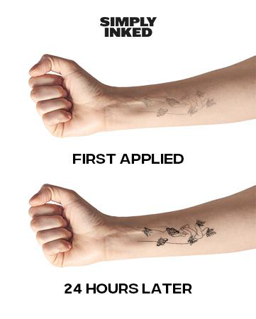 Minimalist Flower Semi Permanent Tattoo Bundle