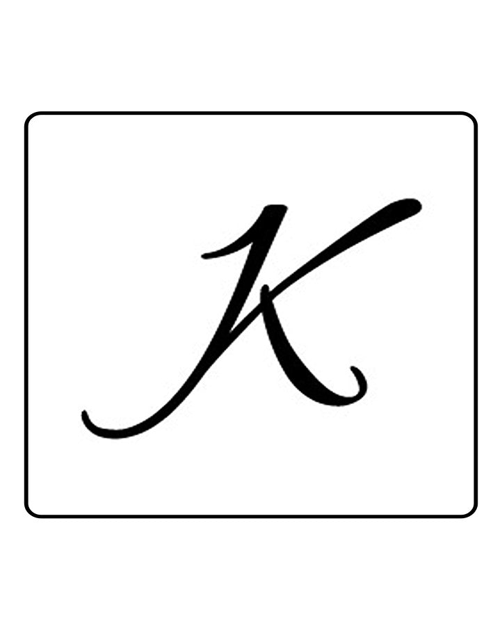 K Alphabet Semi Permanent Tattoo