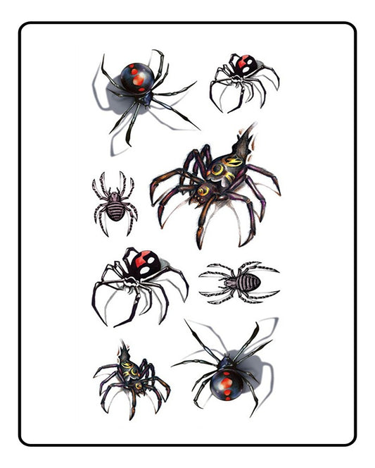 3D Spider Tattoo Temporary Tattoo Bundle