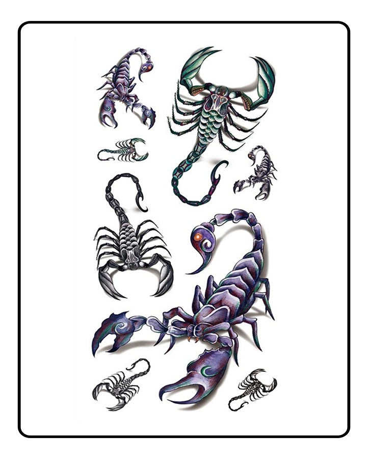 3D Scorpion Temporary Tattoo Bundle