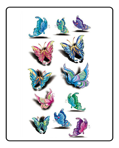 3D Beautiful Butterflies Temporary Tattoo Bundle