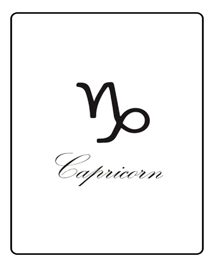 Capricorn Astrology Tattoo - Semi Permanent
