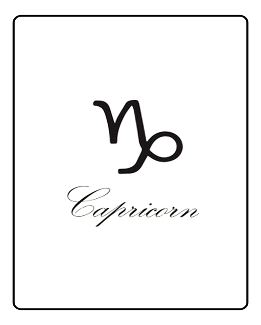 Capricorn Astrology Temporary Tattoo