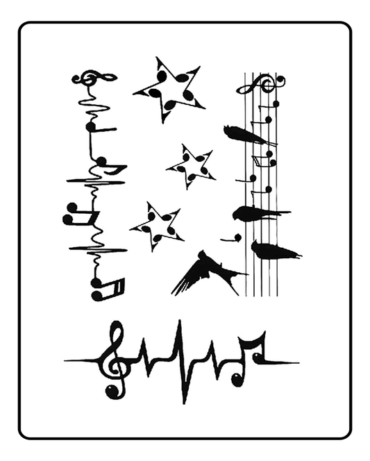 Musical Stars Semi-Permanent Tattoo Bundle