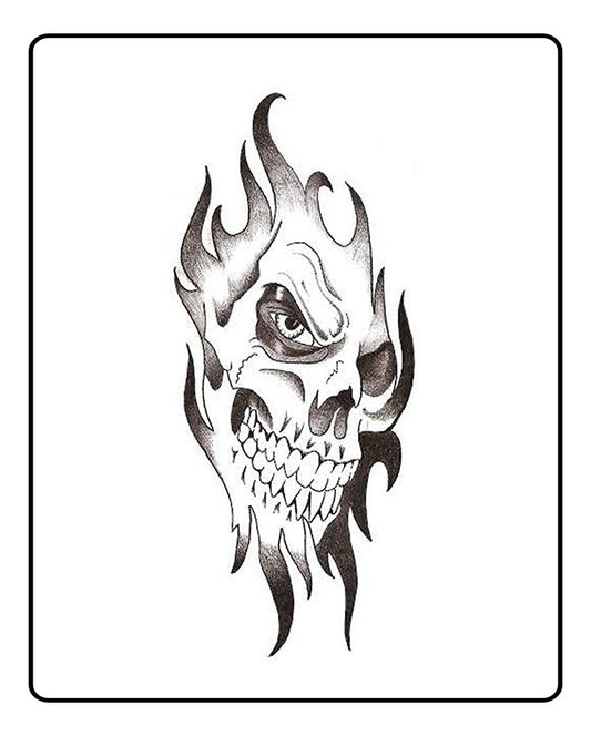 Ghost Rider Semi Permanent Tattoo