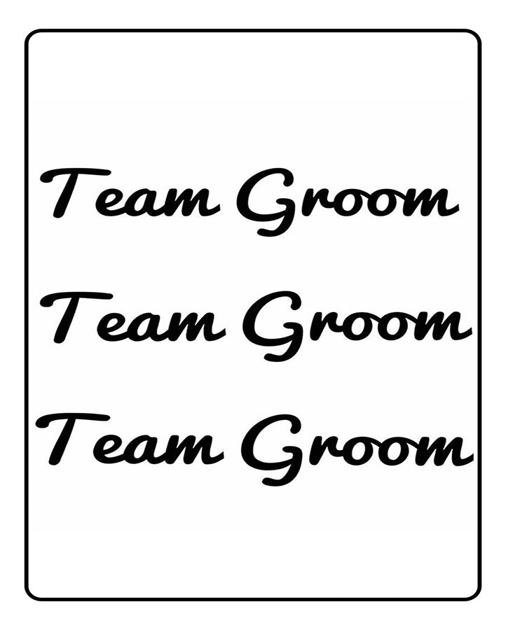 Team Groom Semi Permanent Tattoo