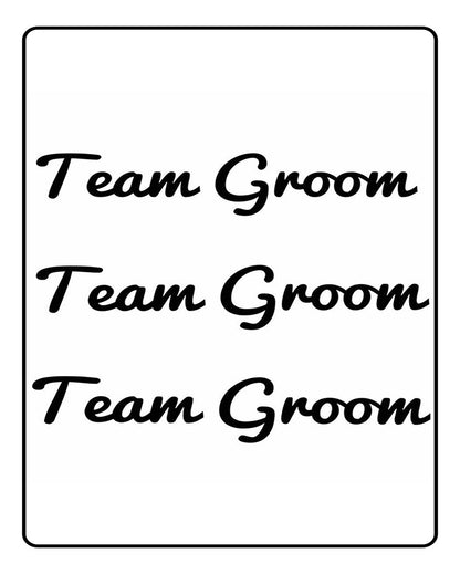 Team Groom Semi Permanent Tattoo